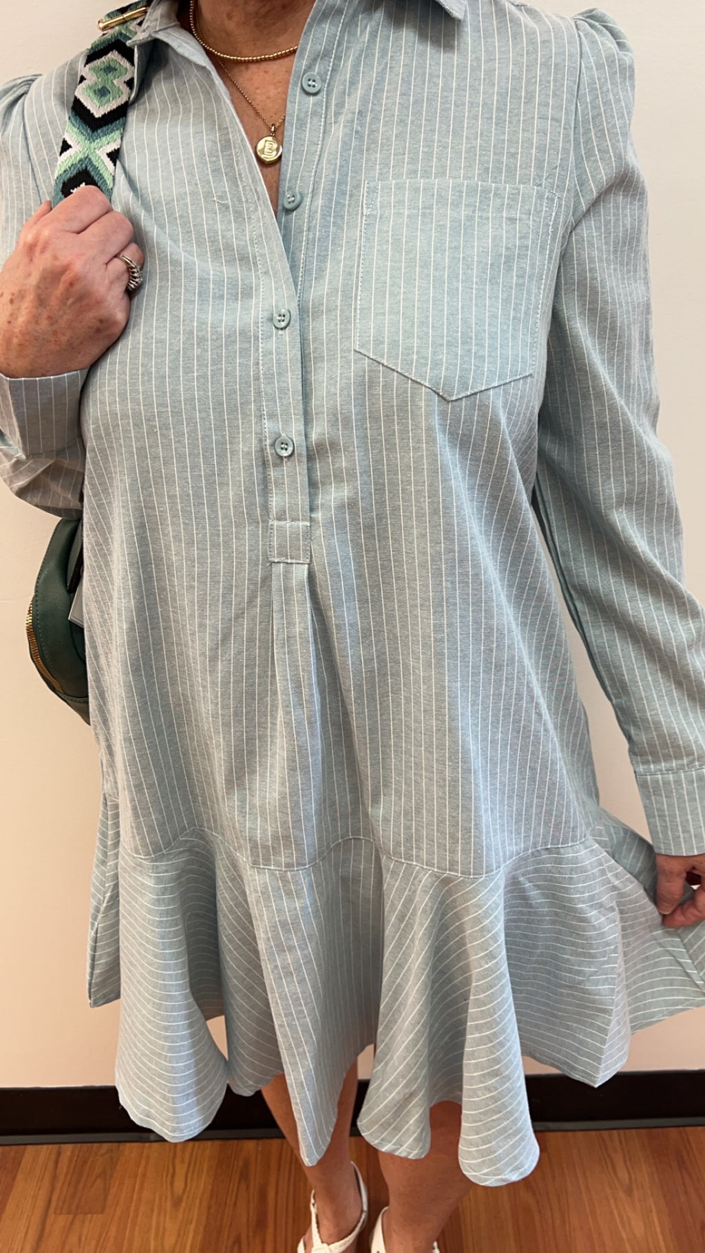 Allie Pinstripe Dress