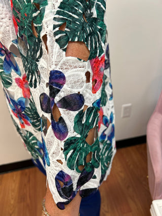 Adore Floral Lace Blouse - All About Me Boutique