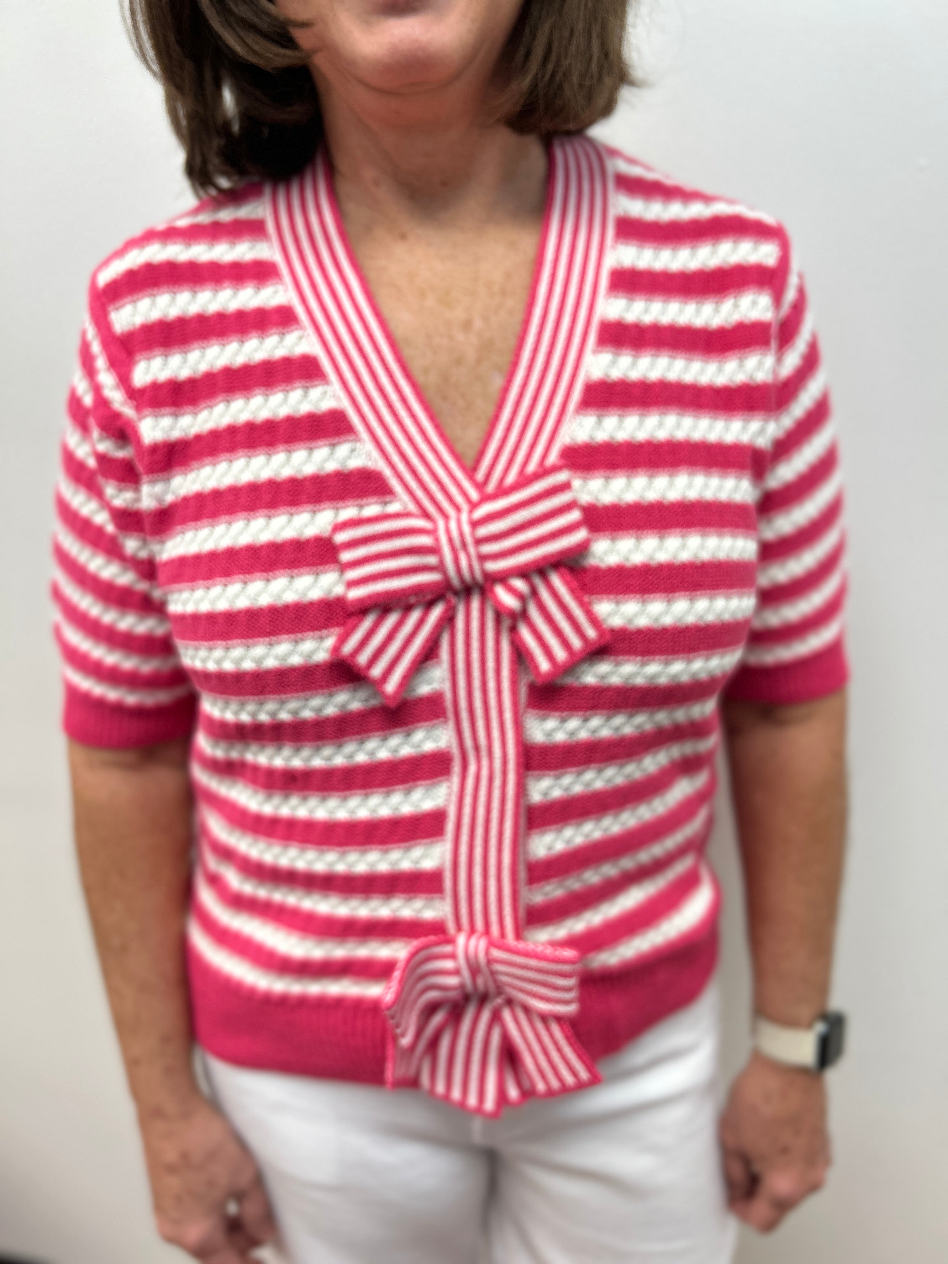 Bow Cardigan Top by Pixie + Ivy