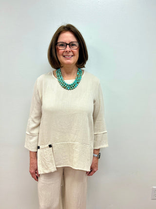 Love My Linen Blouse - All About Me Boutique