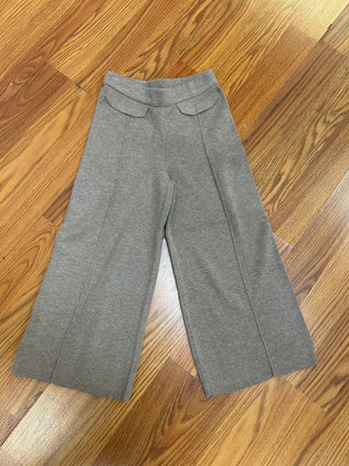 Mayoral Girls Mocha Knit Wide Leg Pants