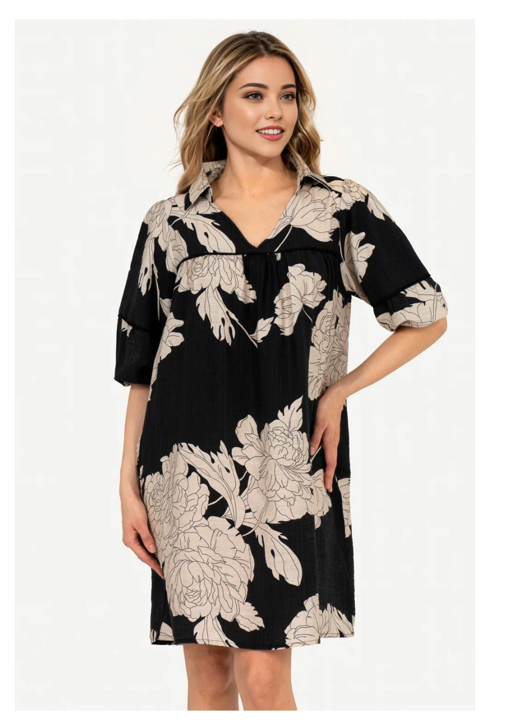 Mellie Floral Dress by Pixie+Ivy