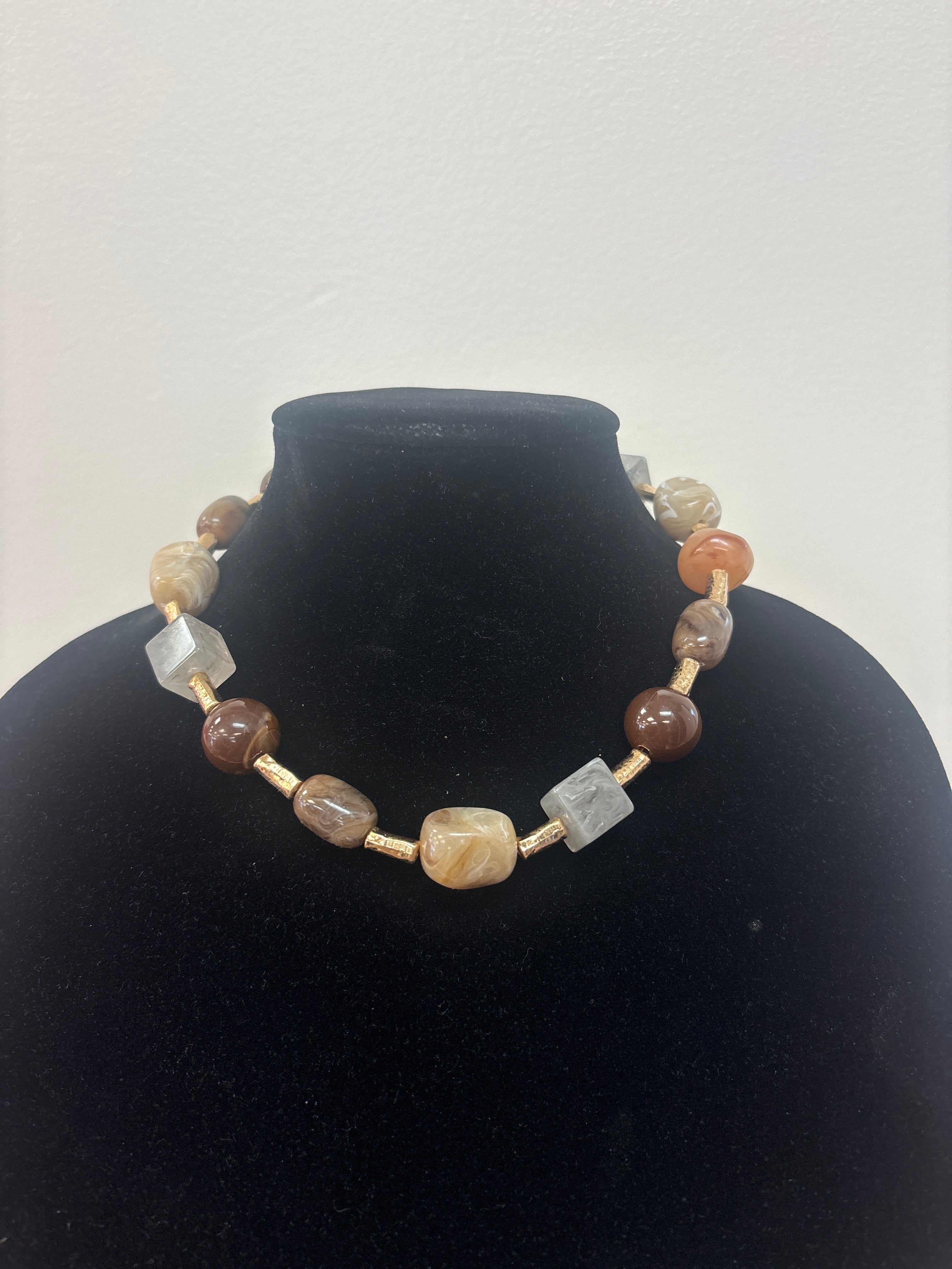 MK Earth Tones Beaded Necklaces