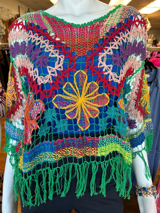 Rejane Fringed Crochet Top - All About Me Boutique