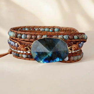 CD Labradorite Wanderer Wrap Bracelet - All About Me Boutique