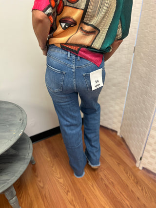 Mica Denim High Rise Wide Leg Jeans