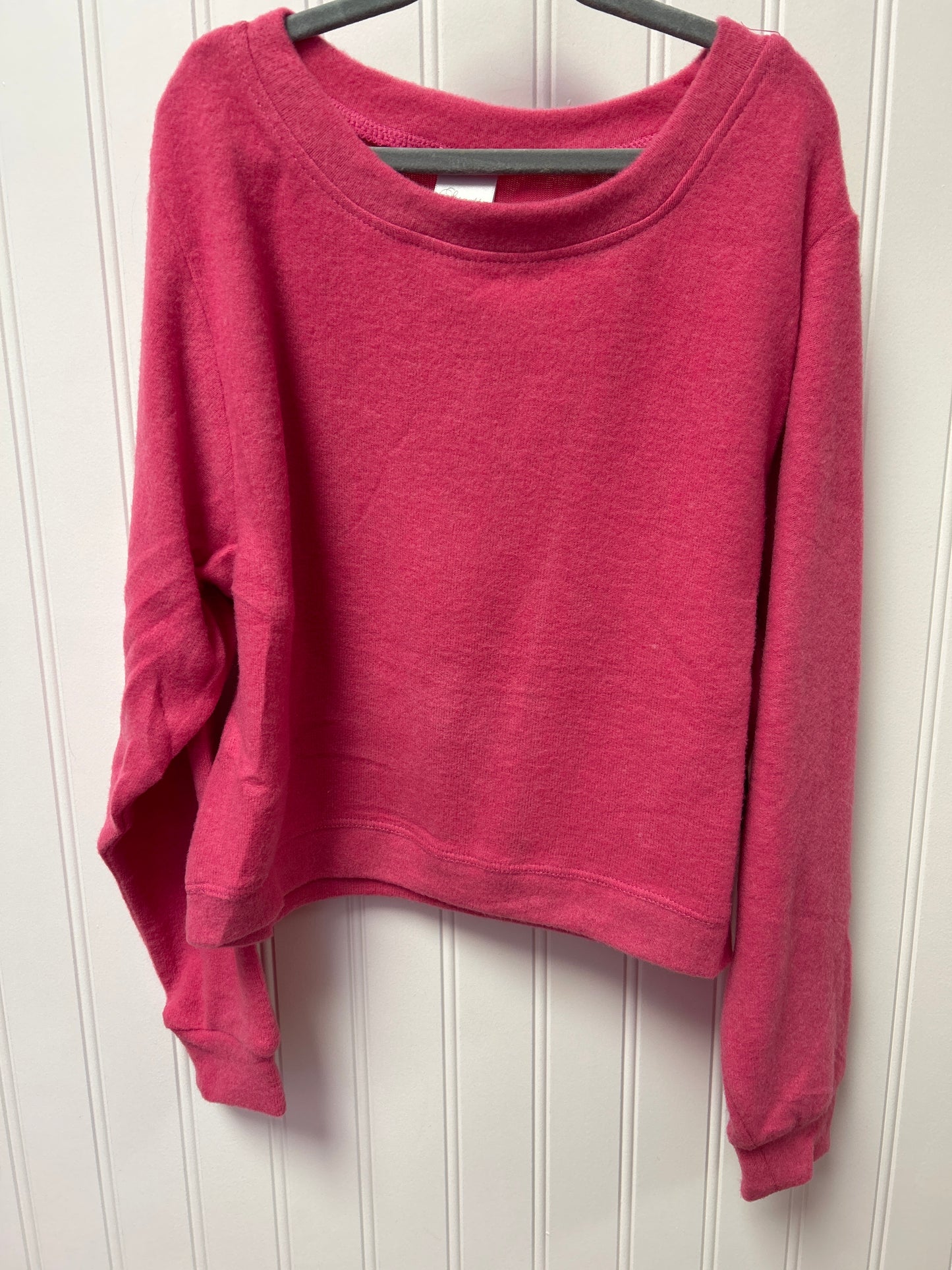 Suzette Girls Oversized Fleece Crop Top - Ultra Soft Brushed Fleece