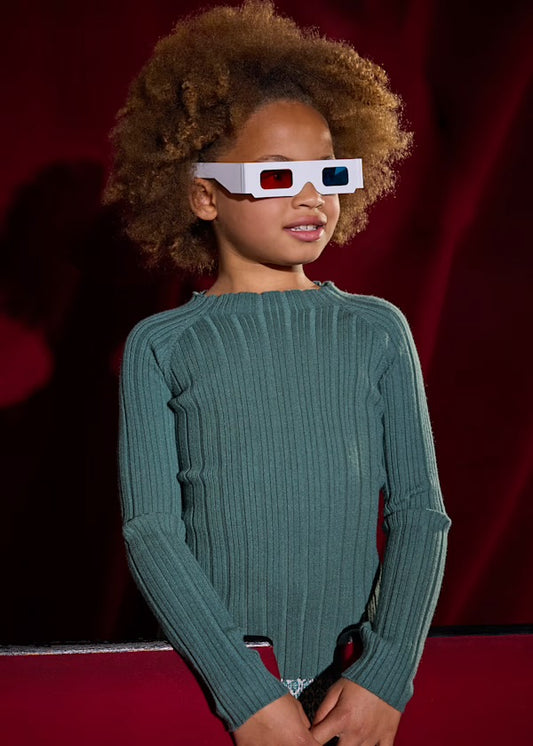 Mayoral Girls Sage Mockneck Sweater