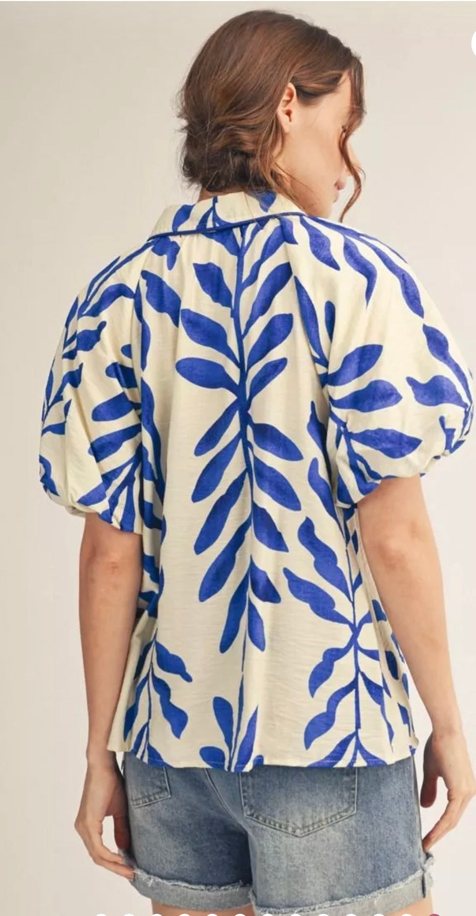 Puffed Sleeve Blouse by Jodifl