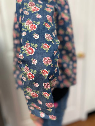 Floral Crop Jacket - All About Me Boutique