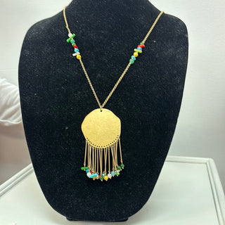MK - Colored Bead Statement Necklace - All About Me Boutique