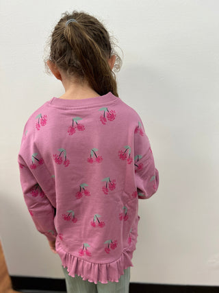 Minymo Girls Updated Ruffle Hem Sweatshirt - All About Me Boutique