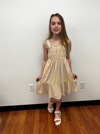 Girl Striped Wide Strap Susie Sundress by Vignette - All About Me Boutique