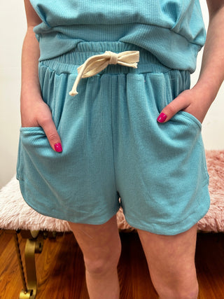 Girls Rib Knit Pull On Short with Side Insert by Vignette - All About Me Boutique