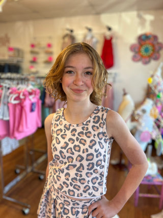 Saylor Athletic Leopard Tank by Emma Jean Kids - All About Me Boutique