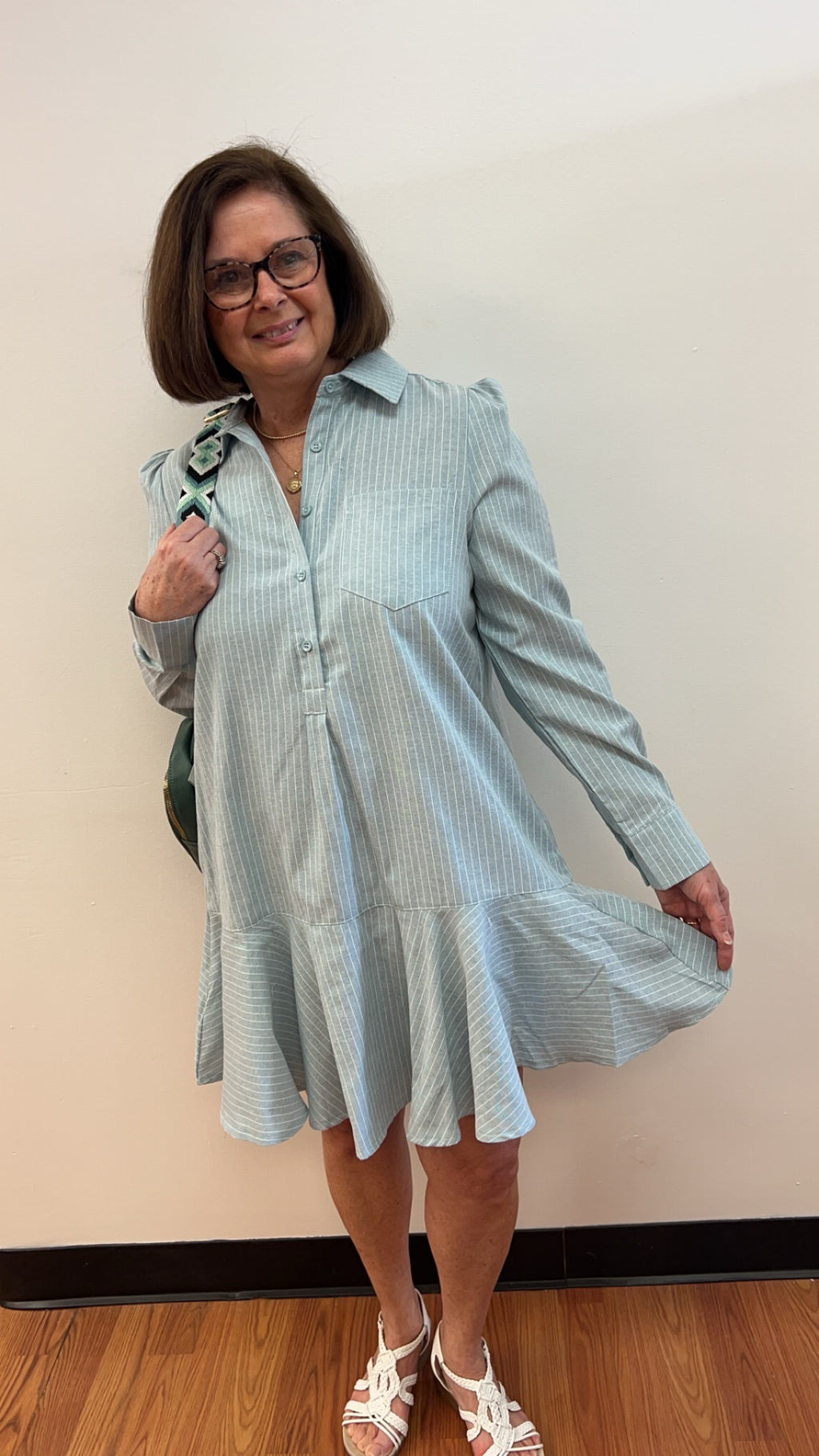 Allie Pinstripe Dress