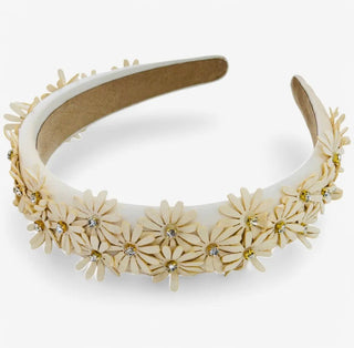 Daisy Flower & Stone Headband - All About Me Boutique