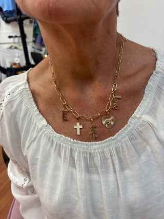 Michelle McDowell Cora Charm Necklace - Customizable Chain - All About Me Boutique