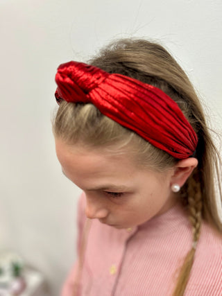 JM - Red Satin Headband - All About Me Boutique