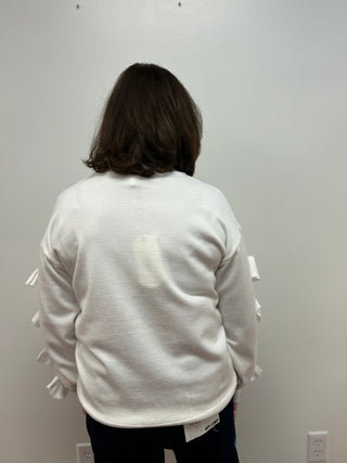 Bow Embellished Sweater - All About Me Boutique