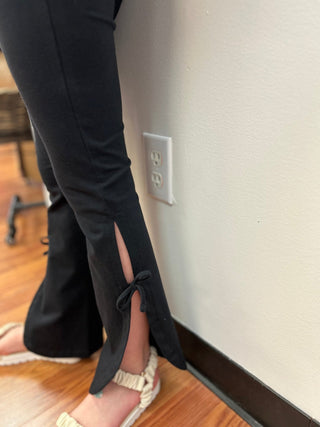 PF - Side Ties Yoga Pants - All About Me Boutique