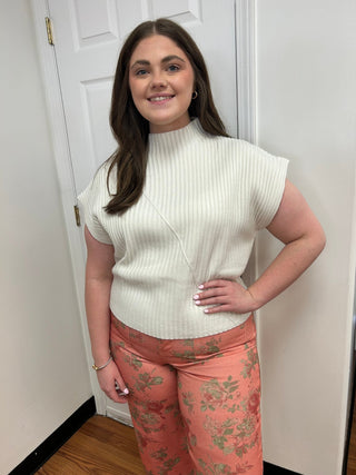 Ribbed Knit Vest Sweater by Glam - All About Me Boutique