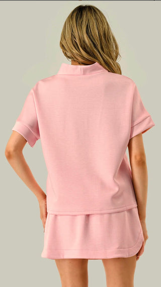 Scuba Zip Top and Skort Set