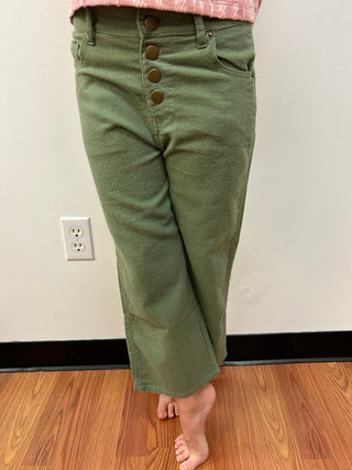 Vignette Girls Flannel Wide Leg Jeans - All About Me Boutique