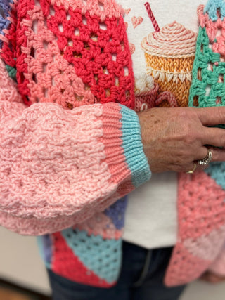 Crochet Cardigan by Carole Christian - All About Me Boutique