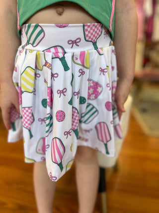 Reagan Pleated Pickleball Skort by Emma Jean Kids - All About Me Boutique
