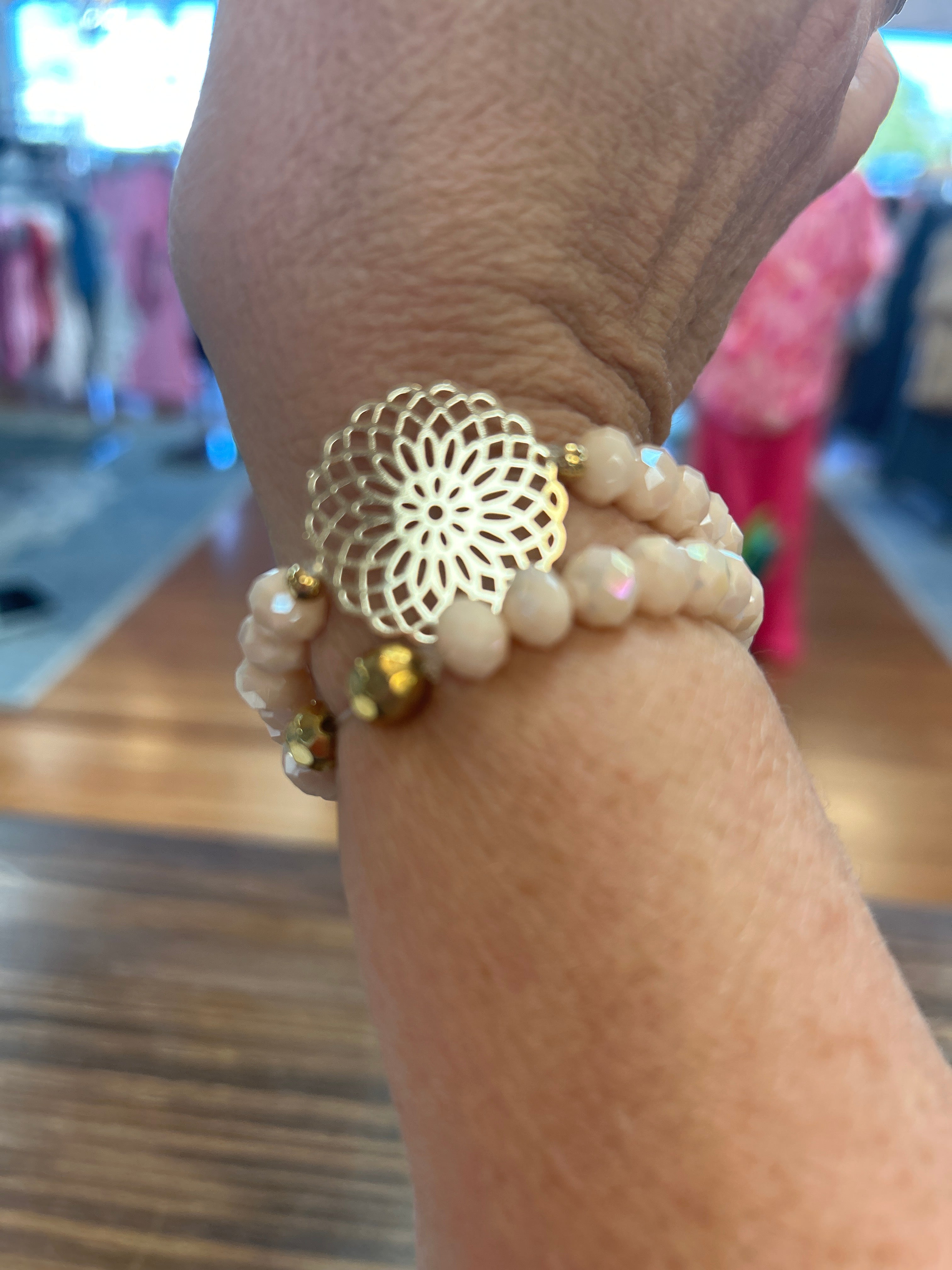 Baby Pink Stretchy Bracelet