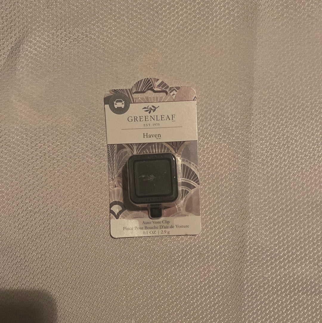 Greenleaf Scented Auto Vent Clips