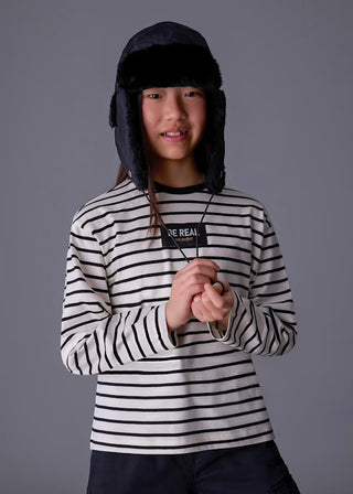 Mayoral  Girls Oversize Striped Tee