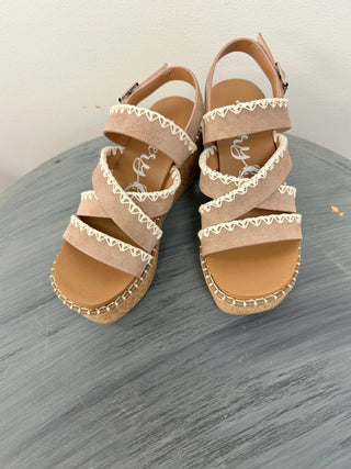 Very G Bethany Cork Wedge Sandal - All About Me Boutique