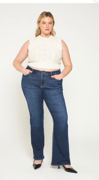 Mica Denim Plus Mid Rise Bootcut Jeans