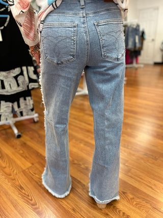 Judy Blue Retro Wide Leg Jeans - All About Me Boutique