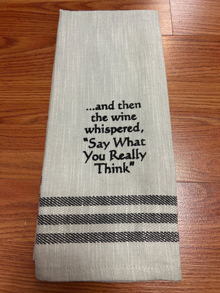 WH Snarky Sayings Kitchen Towels - Witty and Fun - All About Me Boutique