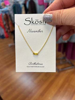 Birthstone Pendant Necklaces by Skosh - All About Me Boutique
