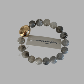 MK - Beaded Bracelet with Gold Accent - All About Me Boutique