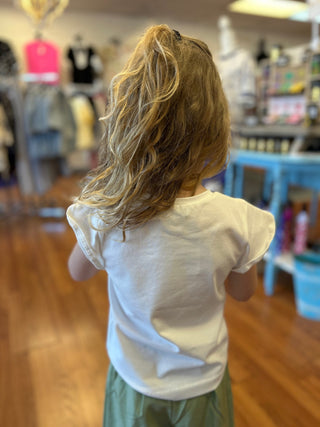 Girls Tulip Sleeve Bloom Knit Top by Mayoral - All About Me Boutique