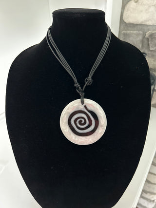 Ladies Adjustable Corded Geometric Statement Necklace