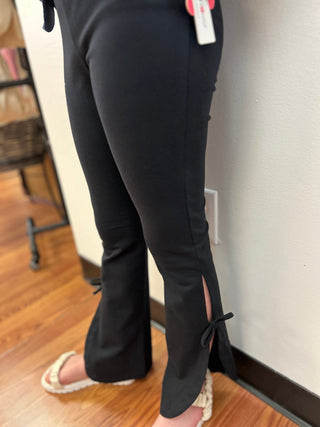 PF - Side Ties Yoga Pants - All About Me Boutique