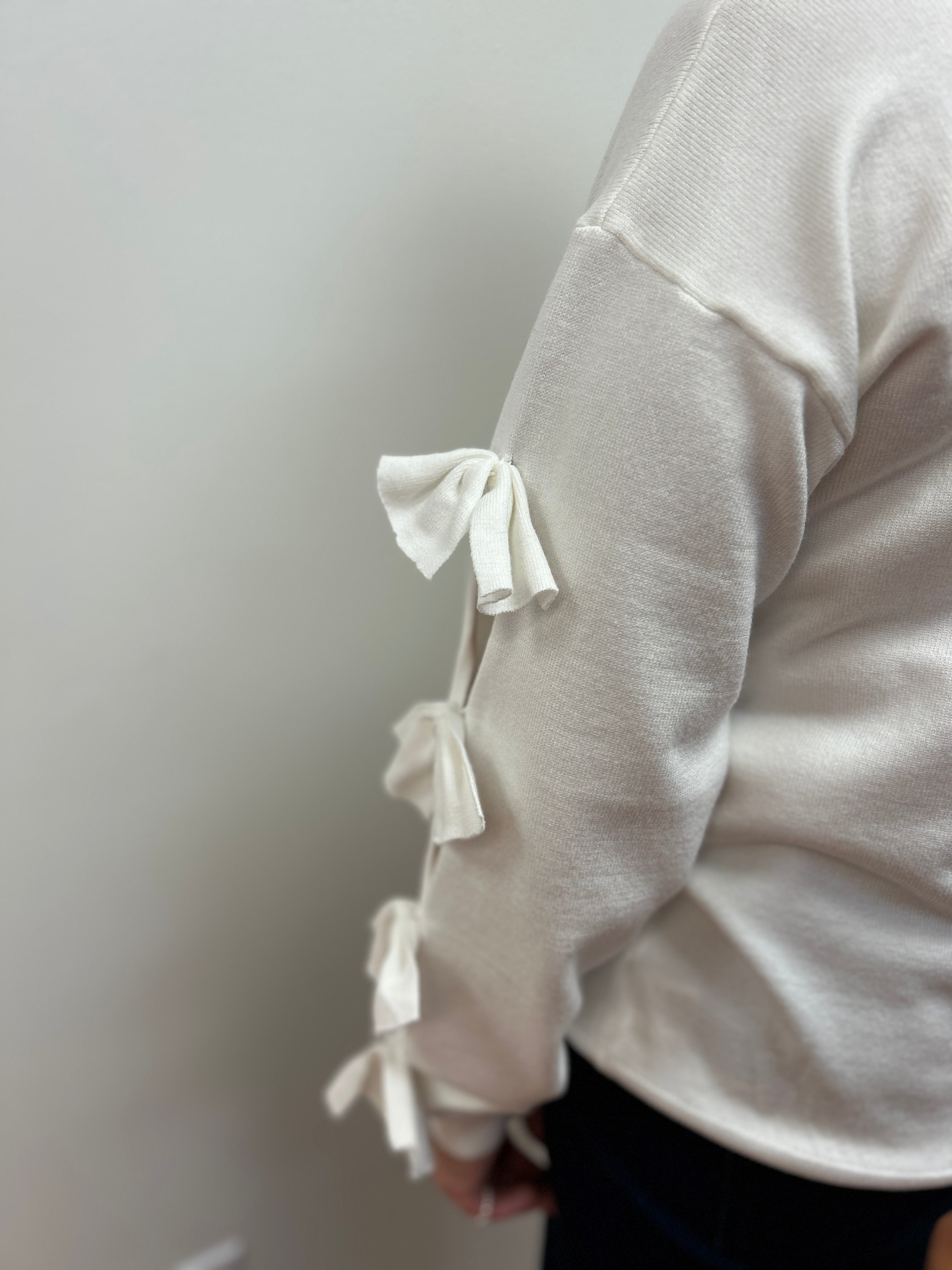 Bow Embellished Sweater