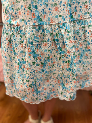 Girls Flutter Sleeve Tiered Dress by Vignette - All About Me Boutique