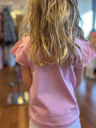 Girls Pink Fruit Embellished Tee by Mayoral - All About Me Boutique