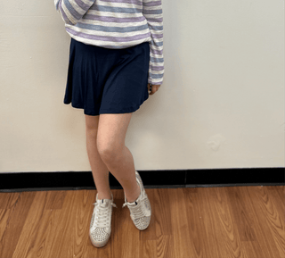 AC407 Girls Navy Skater Skirt - All About Me Boutique
