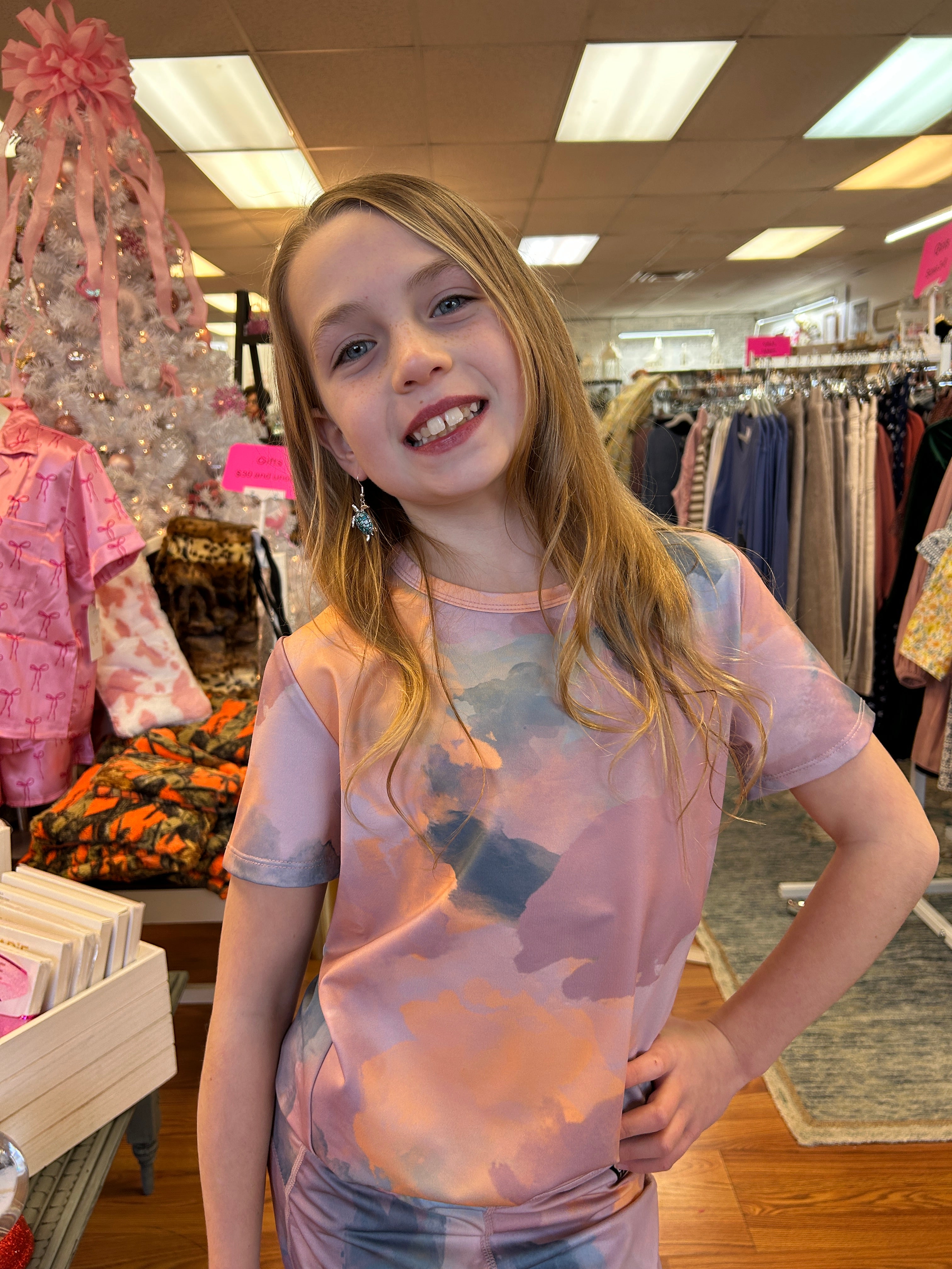 Color Kids Girls Tie Dye Short Sleeve Tee