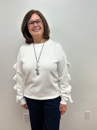 Bow Embellished Sweater