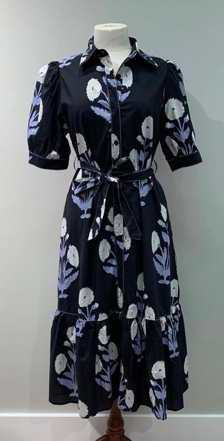 Button Down Poplin Floral Dress