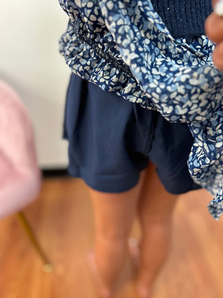 Mini Molly Blue Nora Ruffle Tiered Skirt - All About Me Boutique